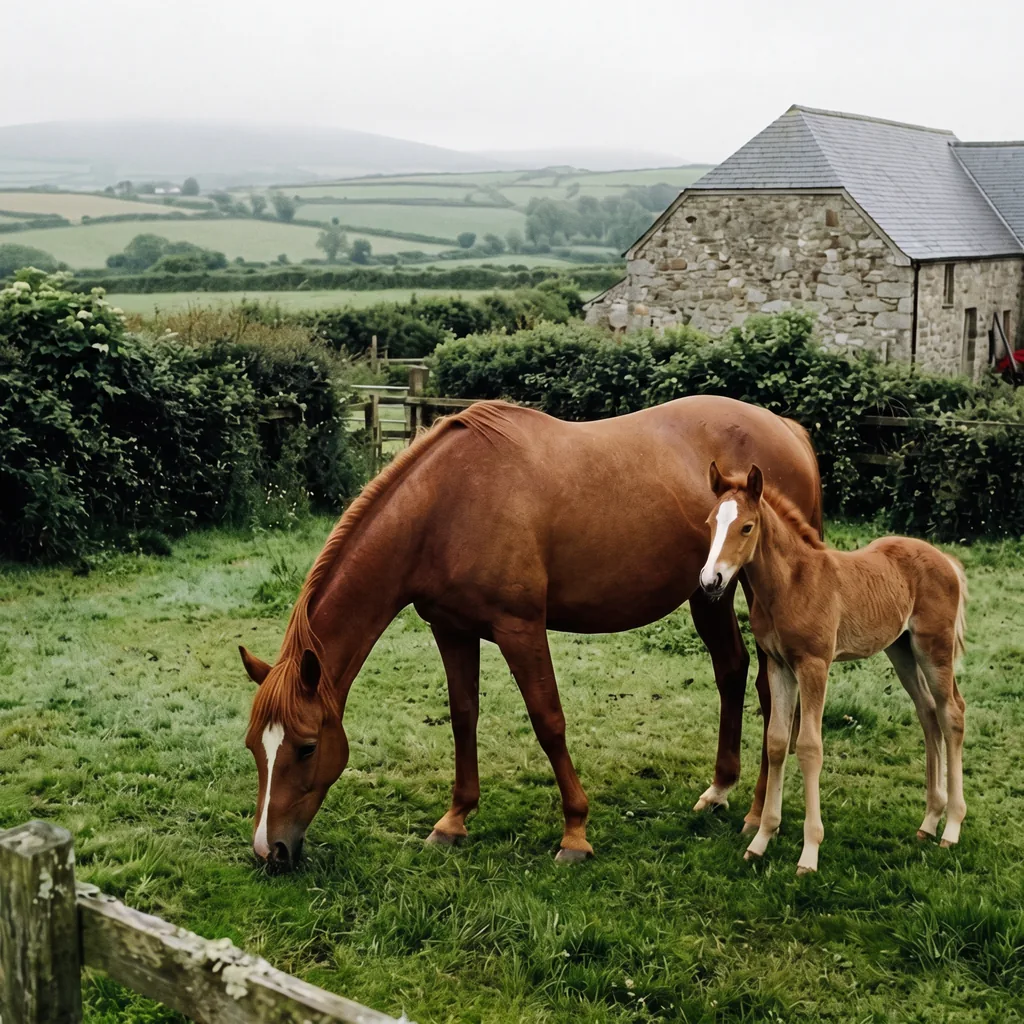 Élevage de chevaux au Élevage d'une Romance, Ségur-le-Château